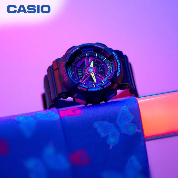 g-shock-baby-g-ga2100-ba110-คู่ชายหญิงชุดกีฬานาฬิกาแสดงเวลาคู่กันกระแทกและกันน้ำโลกไฟ-led-คนรักกีฬานาฬิการับประกัน-4-ปี-ba-110tm-1a-ga-2100-1a2