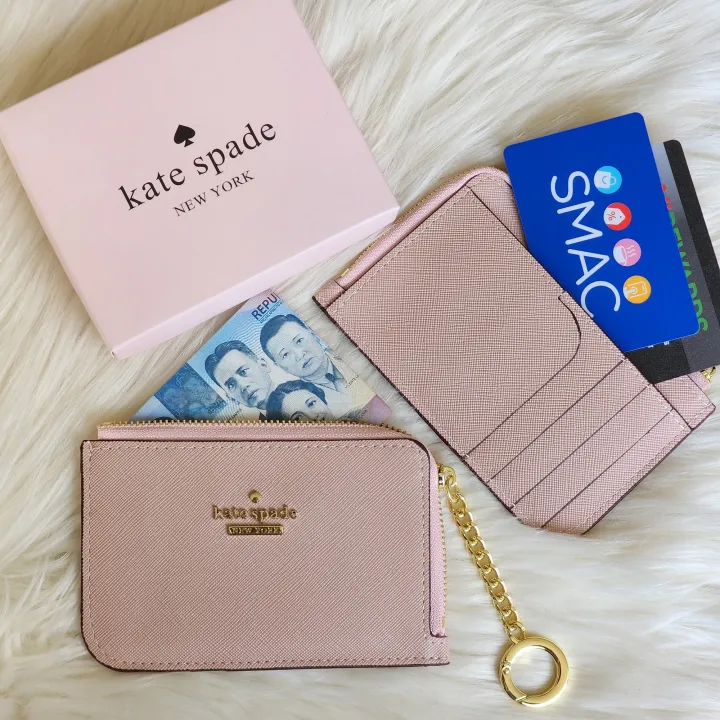 Kate spade Staci Pink Small Slim Card Holder | Lazada PH