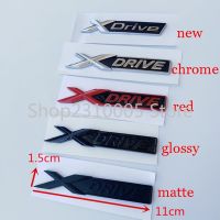 NEW For BMW New XDrive Old XDRIVE Fender Emblem Badge X1 X3 X4 X5 X6 X7 Car Styling Discharging Capacity Sticker Glossy Black Red