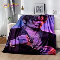 การพิมพ์ 3D Johnny Depp Series Soft Plush Blanket, ผ้าลินินผ้าห่มห้องนั่งเล่นผ้าห่มห้องนอนโซฟาปลอกปิกนิก