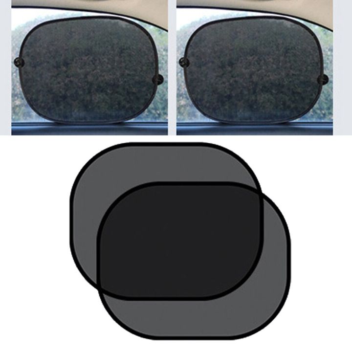 ชุดชิ้นส่วนและอุปกรณ์เสริมที่บังแดดรถยนต์ผ้าม่านสีดำแบบจุกดูดคุณภาพทนทานสูงใหม่เอี่ยมแบบตาข่าย-zyl3881กันแดด