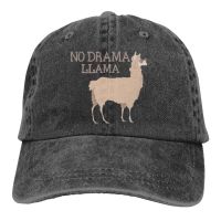 No Drama Llama Adult Denim Sun Hat Classic Vintage Adjustable Baseball Cap