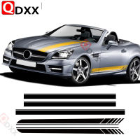 สำหรับ Benz SLK SLC Class R170 R171 R172 AMG SLK200 250 55อุปกรณ์เสริมรถ AMG สไตล์ประตูด้านข้างกระโปรง Hood Stripes Decal