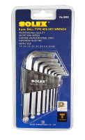 ชุดประแจหกเหลี่ยมโซเลกซ์ เหล็ก CRV หัวบอล รุ่น BB8 (มิล) Solex Ball Type Hex Key Wrench BS8 (Metric) แท้!!+++