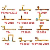 Huawei Y5 Y6 Y7 Y9นายก2017 2018 2019 Y6P Y7P Y8P Y8s Y9sปุ่มเปิดปิดสายเคเบิ้ลยืดหยุ่นสำหรับสายเคเบิ้ลหลักปุ่มปรับระดับเสียงด้านข้าง