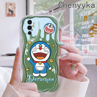 เคส Chenyyyka สำหรับ VIVO V23E 4G V23E 5G V23 Pro V23i 5G S12 5G เคส Y75ลายการ์ตูนโดราเอมอนน่ารักดีไซน์ใหม่ขอบคลื่นเนื้อครีมเคสมือถือโปร่งใสลายกล้องถ่ายรูปนุ่มเรียบง่ายฝาครอบป้องกันอ่อนโยน