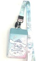 CINNAMOROLL BIG1 สายคล้องคอ สายคล้องบัตร ที่ใส่บัตร ซองใส่บัตร พร้อมสายคล้องคอ ลายCINNAMOROLL งานดี สวยงาม สำหรับ บัตร 6x8 cm (body 7x11cm) งานสวย งานดี NOEYNEST