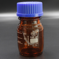 SIMAX Laboratory Bottle with screw GL45 100 ml. Amber