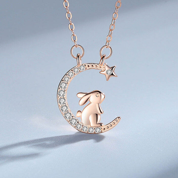 fashion-necklace-light-luxury-necklace-star-picking-necklace-cute-rabbit-necklace-european-and-american-necklace