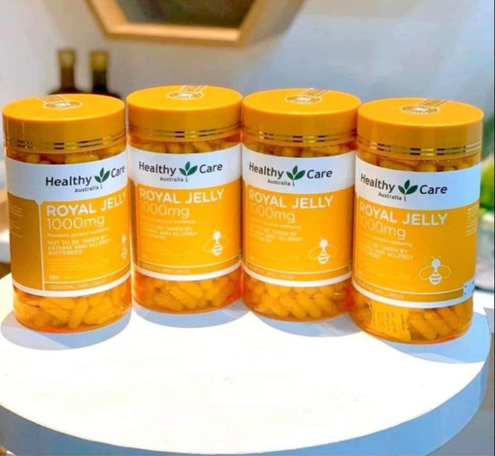 Healthy Care Royal Jelly 1000 mg 365 Capsules เฮลตี้แคร์นมผึ้ง
