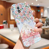 เคสสำหรับ Vivo Y02A Y02T All-Inclusive กรณีโทรศัพท์ฟิล์มสวยงามโรแมนติกดอกไม้การ์ตูนการออกแบบภูเขาเปลือกแข็งเคสป้องกันทนแรงกระแทกกล้องคลุมทั้งหมด