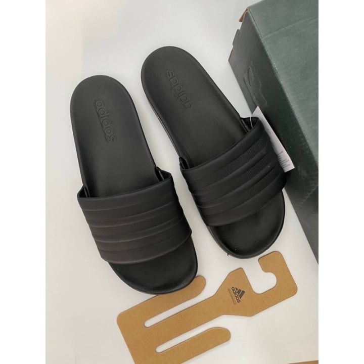รองเท้าแตะ-addidas-พื้นนิ่ม-adilette-black-38-44