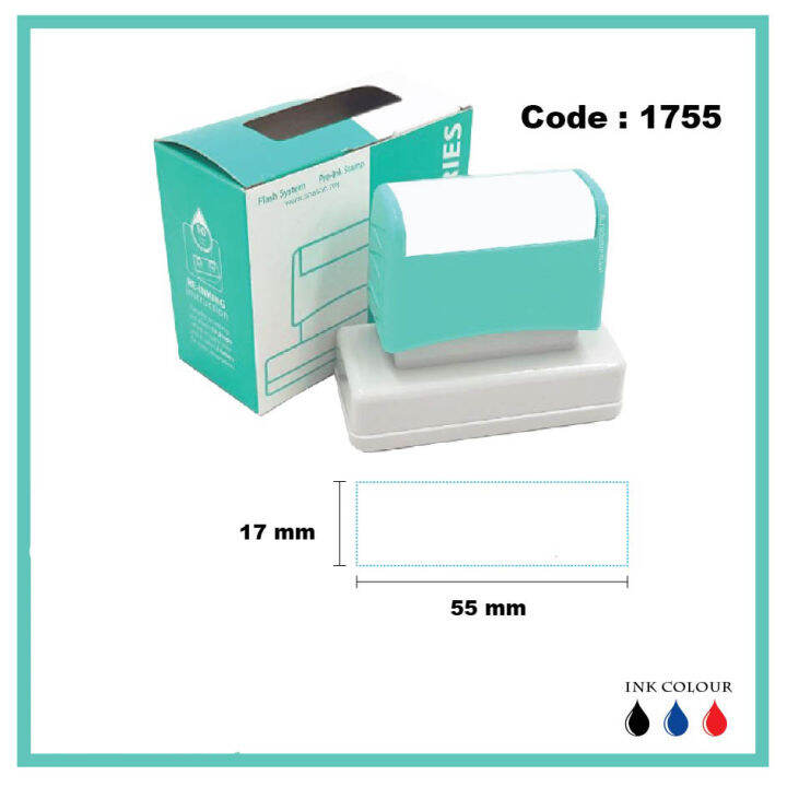FLASH STAMP SELF INKING F1755 RECTANGLE 12X50MM Lazada PH