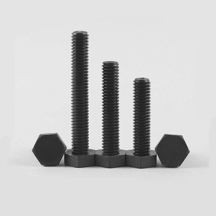 black-white-nylon-hexagonal-head-screw-plastic-insulated-bolt-m3-m4-m5-m6-m8-m10-m12