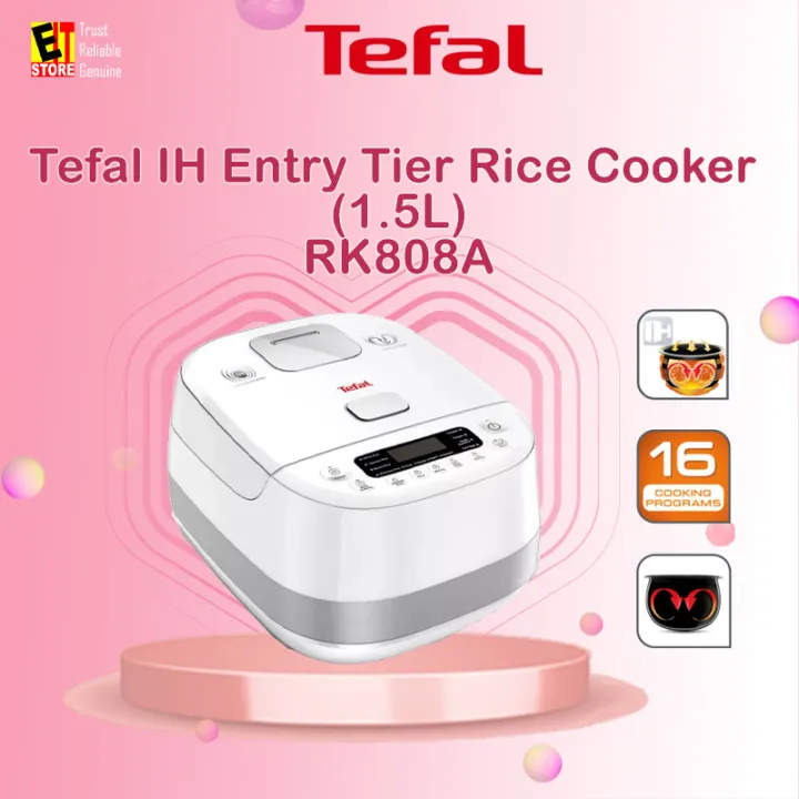 TEFAL INDUCTION HEATING (IH) RICE COOKER 1.5L RK808A Lazada
