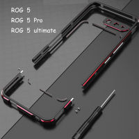 Bumper Case For ASUS ROG Phone 5 Pro Ultimate ZS673KS Aluminum metal Frame Slim Cover phone case + carmera Protector Accessories