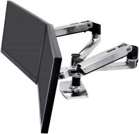 Ergotron LX Dual Side-by-Side Arm (polished aluminum) Two-Monitor Mount EGT-45-245-026 (10Y Warranty)