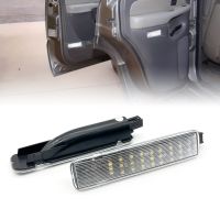 สำหรับเชฟโรเลตซิลเวอร์ราโดแผงประตู Led ชานเมือง Gmc Sierra Yukon 1500 2500 3500สีขาวคาดิลแลคเอสคาเลดแผงประตูยินดีต้อนรับไฟสุภาพ