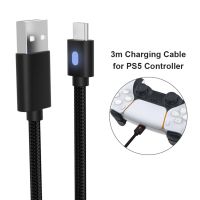 สายไฟเพาเวอร์ USB สายชาร์จแบตเตอรี่สำหรับ PS5/Switch Pro USB สายไฟจอยสติ๊กสำหรับเล่นเกม Type-C สำหรับอุปกรณ์เสริมของ Playstation 5 Gamepad