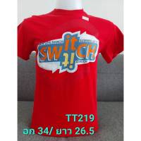 (TT219) เสื้อยืดคอกลมแขนสั้นมือสอง size s