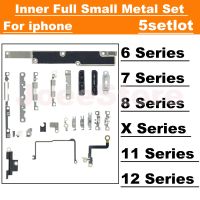 JoeeStore 5set อุปกรณ์เสริมโลหะขนาดเล็กด้านในสําหรับ iPhone 7 8 Plus 11 12 Pro X XR XS Max Inside Bracket Shield Plat เปลี่ยนชิ้นส่วน