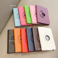 Casing Tablet หมุนสำหรับ Ipad Pro 11 12.9อากาศ5 4 3 10th 10.9นิ้ว9th 8th 7th 10.2 6th 5th 9.7มินิ6 10.5ฝาครอบหนัง Pu