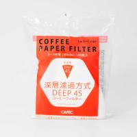 CAFEC Deep45 Paper Filter [ Cone Shape ] กระดาษกรองกาแฟ CAFEC ไม่ผสมเส้นใย Abaca
