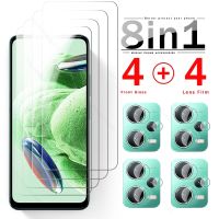 8In1 Protective Glass For Xiaomi Redmi Note 12 5G 4G Camera Glass Redmy Note12 Note 12 Pro Plus Pro 5G Screen Protector Film 9H