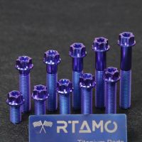 RTAMO | M10x23/40/45/60mm 1.25P/1.5P หัวใหญ่ Gr5ไทเทเนียมอัลลอยด์ CNC สเปกคาลิเปอร์แบบก้ามปู/ช็อก/เรเดียลคาลิเปอร์แหวนน็อต Brembo/rcb