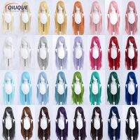 ◈ 100cm Straight Wig Anime Compatible Omopinenet Color Resistant Synthetic Hair Wigs Cap