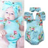 COD ☬ The Outline Shop27dgsd6gfd babybaby Floral Baby Girls One-pieces Bodysuit Romper Backless Sunsuit Clothes