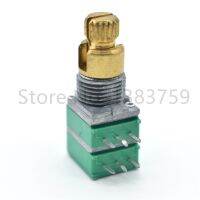 09 Type stereo channel B20K potentiometer dual-axis rotating handle 15MM