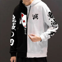 Demon Slayer Hoodie อะนิเมะฮาราจูกุสไตล์ฤดูใบไม้ผลิฤดูใบไม้ร่วงแขนยาวหลวมเสื้อสวมหัว Unisex