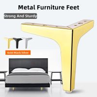 Modern Heavy Duty Trident Metal Sofa Feet Table Bed Chair Desk Dresser Legs Support Hardware DIY Furniture Replacement Parts Furniture Protectors Repl