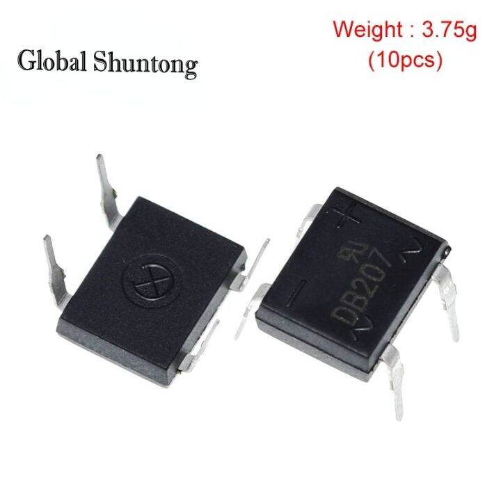 10pcs/lot Diode Bridge Retifica DB104 DB106 DB207 DIP-4 DB207S DIP4 2A ...