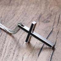 【CW】Korean Fashion Mens Jewellery Cross Pendant Stainless Steel Necklace Chain for Men Vintage Designer Punk Party Hip Hop Jewelry