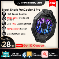 Black Shark Fun Cooler 2 Pro Funcooler Liquid Cooling พร้อมจอแสดงผลอุณหภูมิสำหรับ Xiaomi Redmi Black Shark ROG 5 Phone