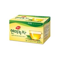 ตามรอยซีรีย์เกาหลี นะจ๊ะ  현미녹차 ชาเขียวผสมข้าวกล้อง Dongsuh Brown Rice Green Tea 1.5g?25 ซอง/กล่อง