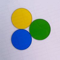 Diameter 32mm 35mm 45mm Microscope Filters Blue Green Yellow Red Filters for Biological Microscope