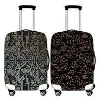 Geometry Pattern Luggage Cover Fashion Elastic Hand Cart Baggage Cover 19 To 32 Inch Suitcase Case Dust Cover Travel Accessories