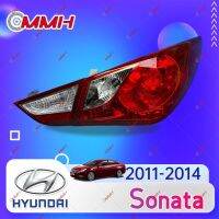 HYUNDAI SONATA YF 2010-2014 (หลอดฮาโลเจน) เสื้อ​ไฟท้าย ไฟท้าย​แต่ง ไฟท้ายไฟเบรค​ ไฟเลี้ยว Taillamp Taillight ไฟท้าย​ พร้อมทับทิม ไฟท้ายกันชนหลังสําหรับ