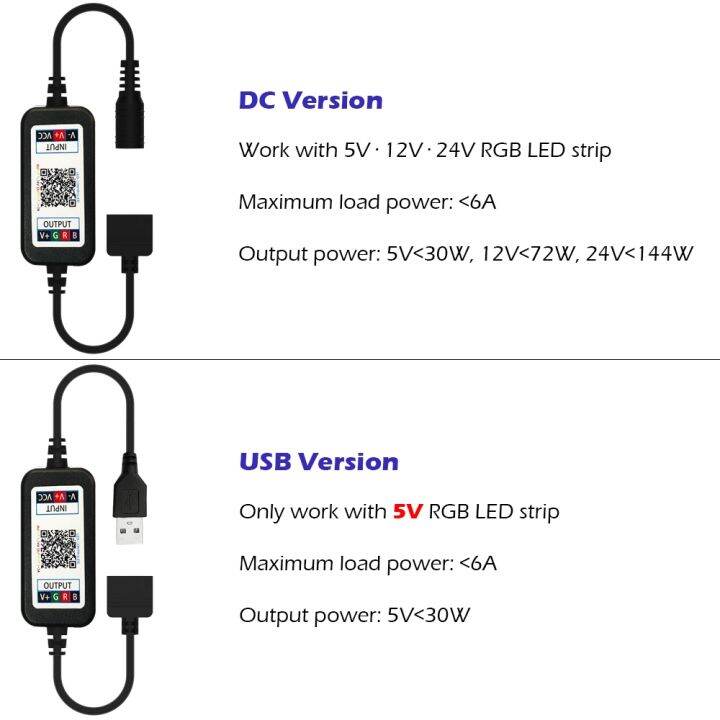 mini-wireless-bluetooth-compatible-led-strip-light-rgb-controller-dimmer-for-control-usb-5v-dc-12v-24v-music-5050-colorful-tape