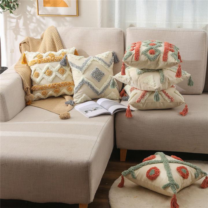 green-pink-embroidery-cushion-cover-tassels-home-decor-pillow-cover-45x45cm-geometric-sofa-pillowcase-pillow-sham
