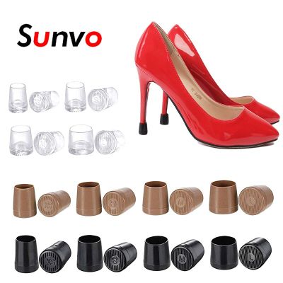 Heel Cover for Shoes Women High Heels Caps Protector Ladies Female Sandal Metal Tip Covers Silicone Round Anti Slip Accessories Shoes Accessories