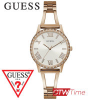 (ผ่อนชำระ สูงสุด 10 เดือน) Guess Lucy นาฬิกาข้อมือผู้หญิง สายสแตนเลส รุ่น W1208L3 (สีโรสโกลด์)