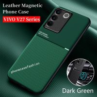 เคสโทรศัพท์หนังด้านสำหรับ Vivo V27E V27 Pro 5G นิ่ม TPU เคสกันกระแทกแฟชั่นฝาครอบป้องกันกล้อง