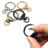 ☋◑✧ Metal Swivel Lobster Spring O Ring Leather Bag Handbag Strap Connector Pendant Keyring Key Ring Dog Chain Snap Clasp Trigger DIY