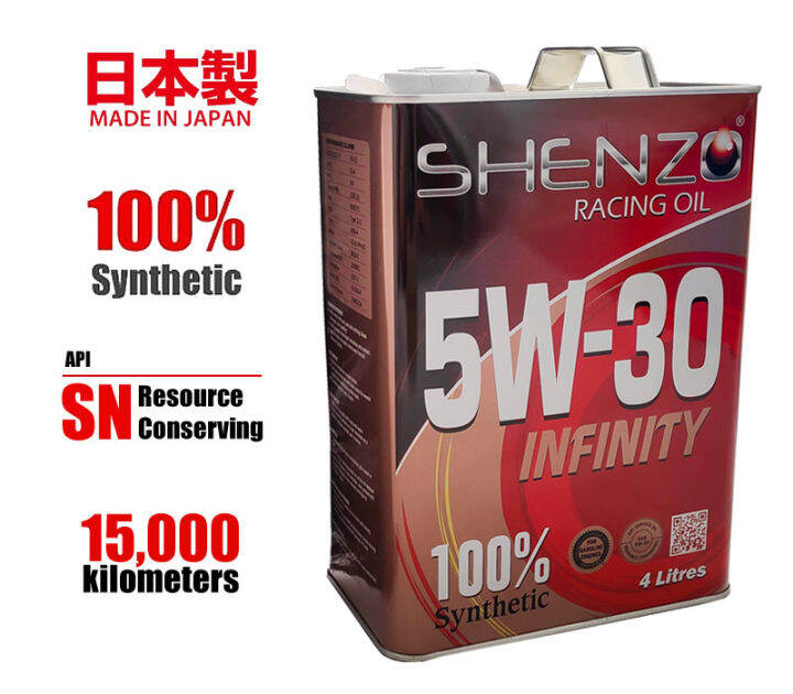 Shenzo Racing Oil 5W30 Engine Oil 100 Fully Synthetic Made in Japan