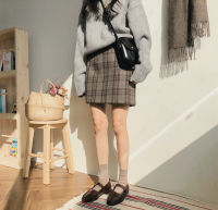 New Tile Mini Skirt New Korean short Skirt Women Zipper High Waist School Girl tartan short Skirt vintage Autumn Skirt