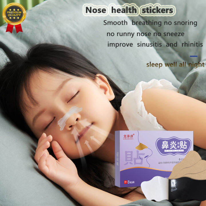 8Pcs/Bag Breath Nasal Strips Nose Rhinitis Stickers Relief Cold